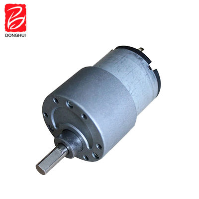 50 RPM برش DC موتور گیربکس 37mm کربن برش DC موتور گیربکس 3V - 24V برای ربات