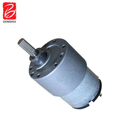 50 RPM برش DC موتور گیربکس 37mm کربن برش DC موتور گیربکس 3V - 24V برای ربات