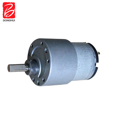 50 RPM برش DC موتور گیربکس 37mm کربن برش DC موتور گیربکس 3V - 24V برای ربات