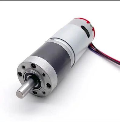 12 ولت 24 ولت DC موتور دنده سیاره ای 36mm PPR Encoder موتور دنده دکمه بالا سرعت کم