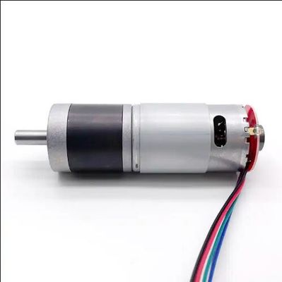 12 ولت 24 ولت DC موتور دنده سیاره ای 36mm PPR Encoder موتور دنده دکمه بالا سرعت کم