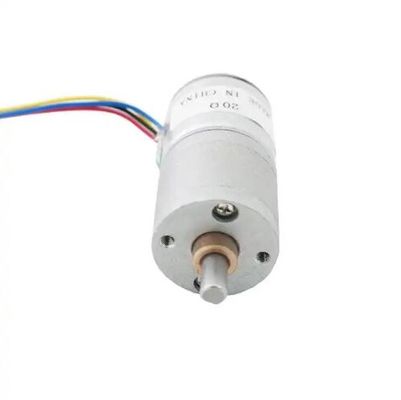 موتور 5 ولت DC Micro Geared Stepper Motor 20mm 2 فاز 4 سیم موتور مرحله ای با گیربکس