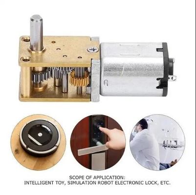 3V - 6V زاویه راست افقی DC کرم گیر موتور short shaft سرعت پایین گشتاور بالا